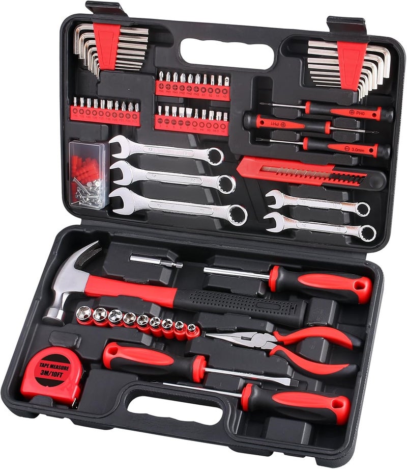 Winner 175-Piece Multi-Purpose Automotive and Household Tool Kit in Toolbox Storage Case, Perfect for General Home and Auto Repairs, House DIY Project, Garage, Car, Travel Emergency, Housewarming Gift - Image 1